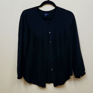 Madewell 100% silk Black Blouse